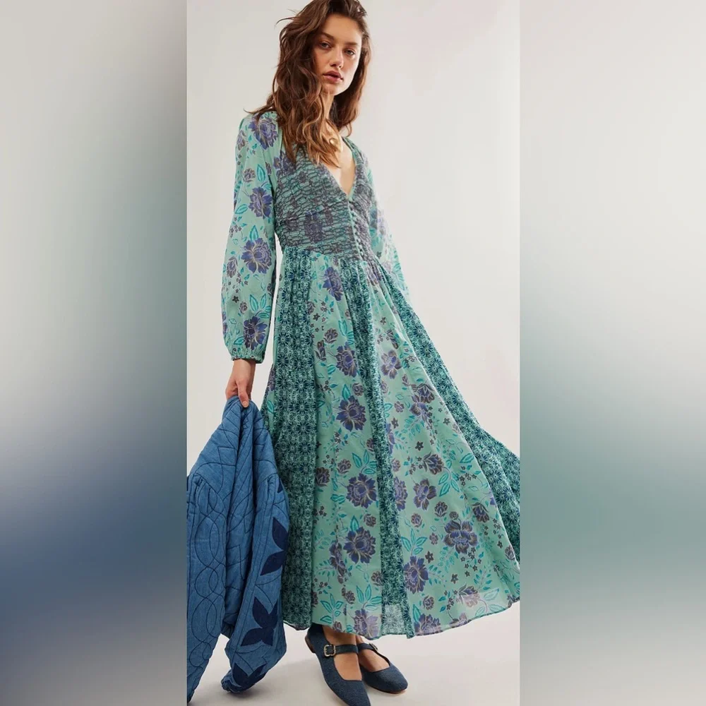 NWOT A New Way Maxi Dress Free People - Picture 4 of 9